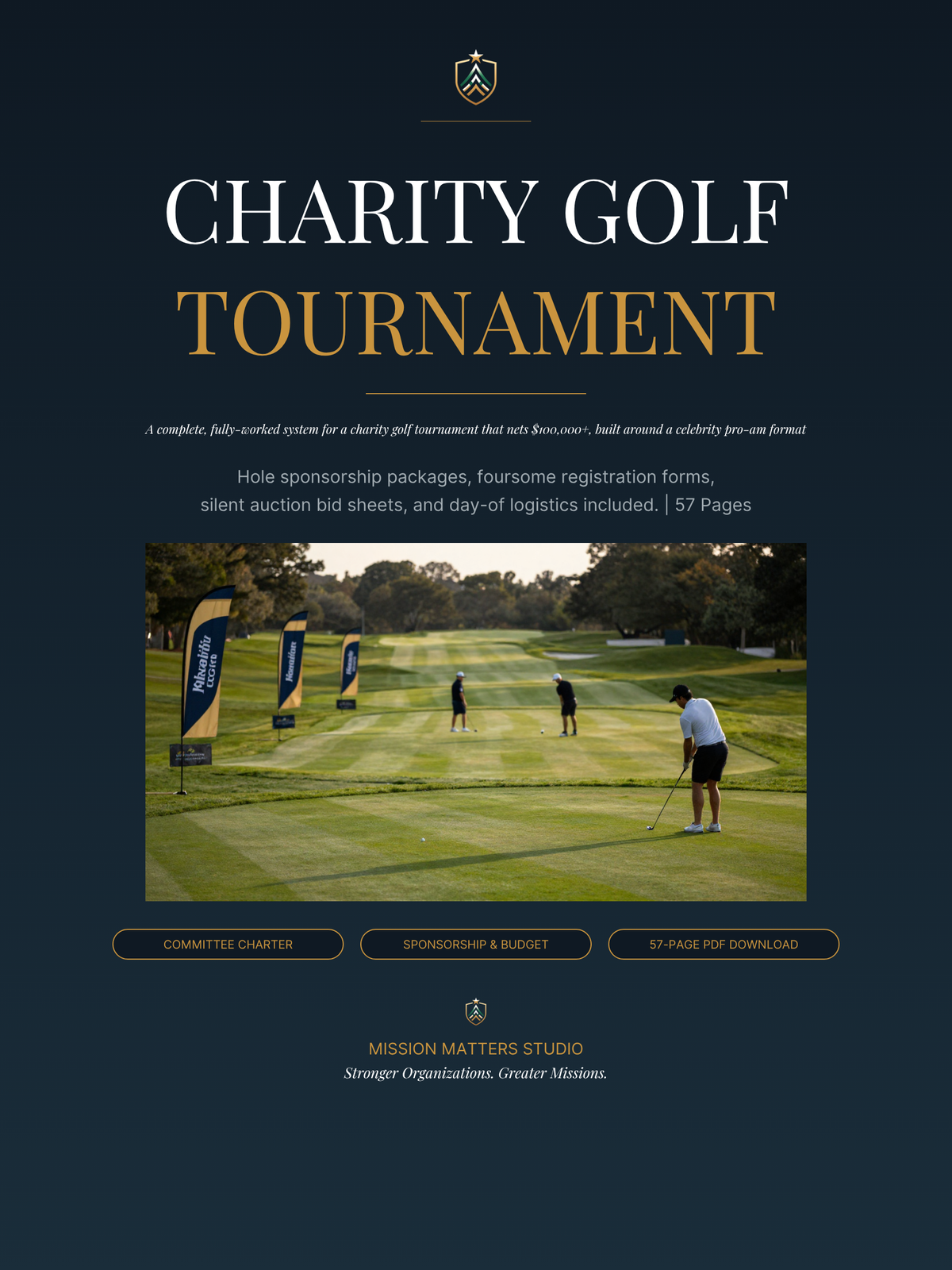 Charity Golf Tournament Launch System product cover — Mission Matters Studio