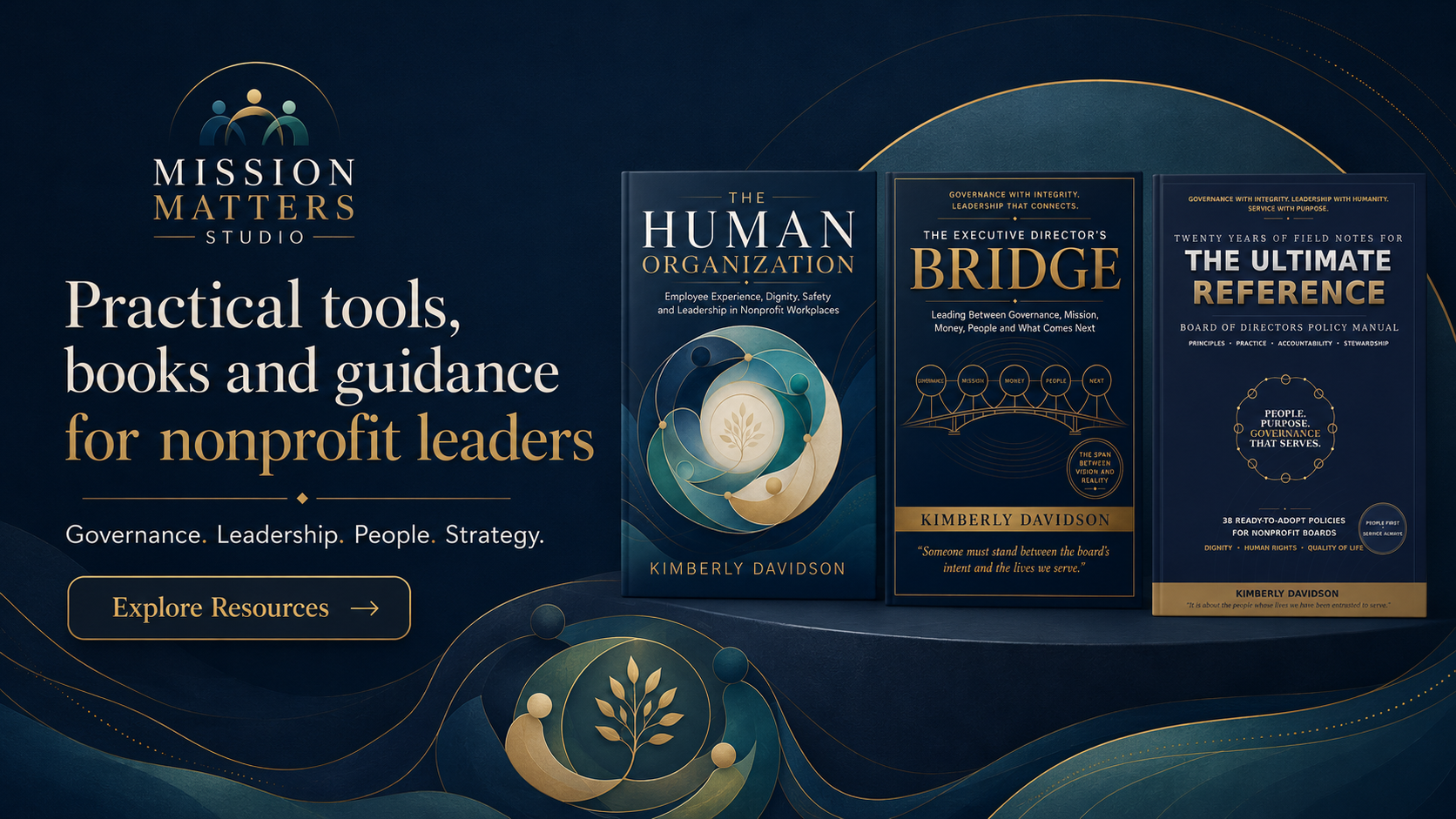 Mission Matters Studio practical nonprofit leadership resources and books